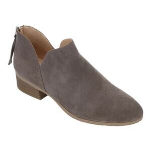 Kenneth Cole Reaction Women's Side Skip Suede Booties Gray Size 11